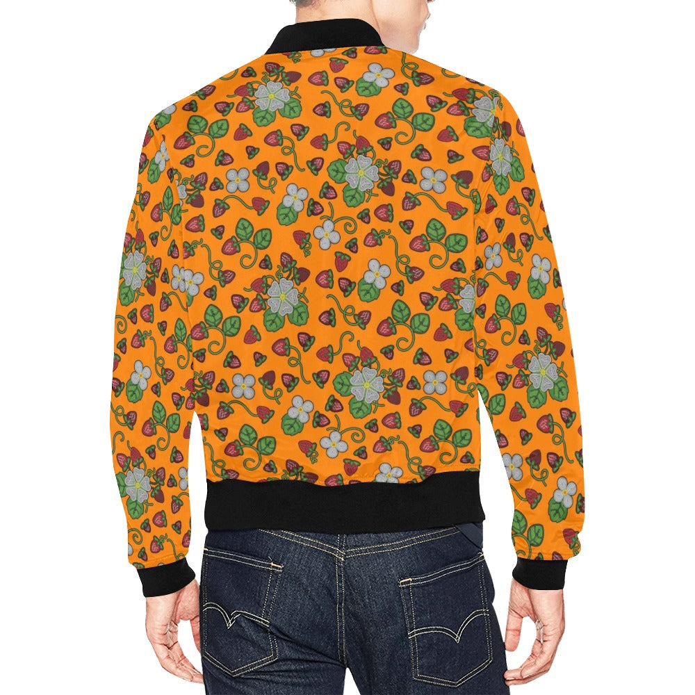 Strawberry Dreams Carrot Bomber Jacket for Men