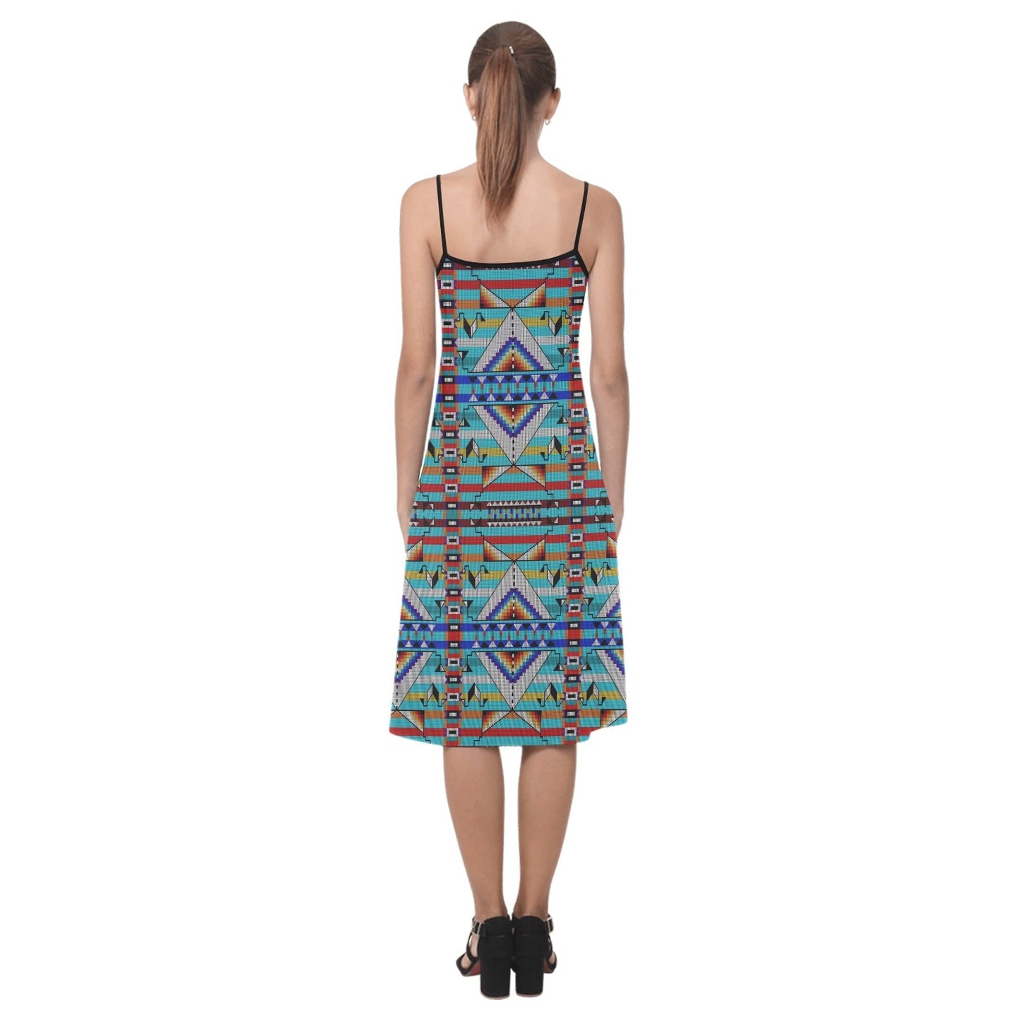 Medicine Blessing Turquoise Alcestis Slip Dress