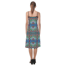 Load image into Gallery viewer, Medicine Blessing Turquoise Alcestis Slip Dress
