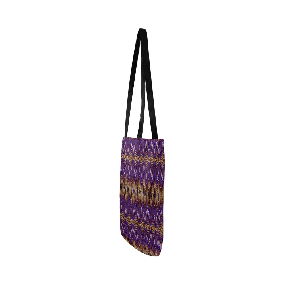 Fire Feather Purple Reusable Shopping Bag