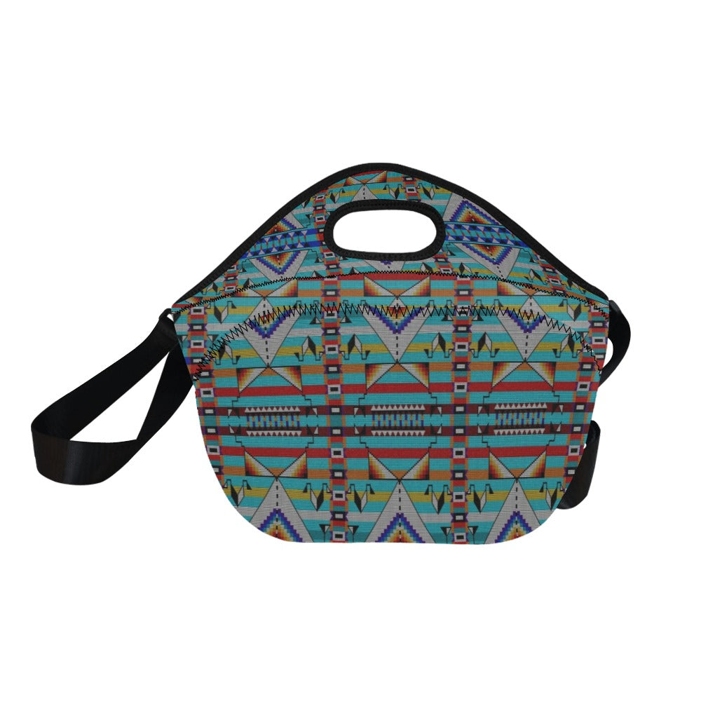 Medicine Blessing Turquoise Neoprene Lunch Bag/Large