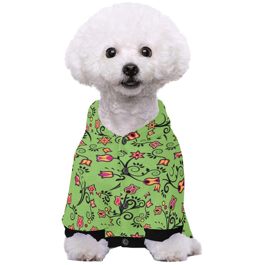 LightGreen Yellow Star Pet Dog Hoodie