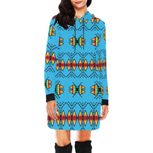 Load image into Gallery viewer, Sacred Trust Sky Hoodie Dress
