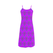 Load image into Gallery viewer, Dakota Damask Purple Alcestis Slip Dress
