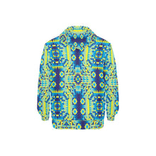 Load image into Gallery viewer, Kaleidoscope Jaune Bleu Men&#39;s Long Sleeve Fleece Hoodie
