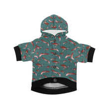 Load image into Gallery viewer, Red Swift Turquoise Pet Dog Hoodie
