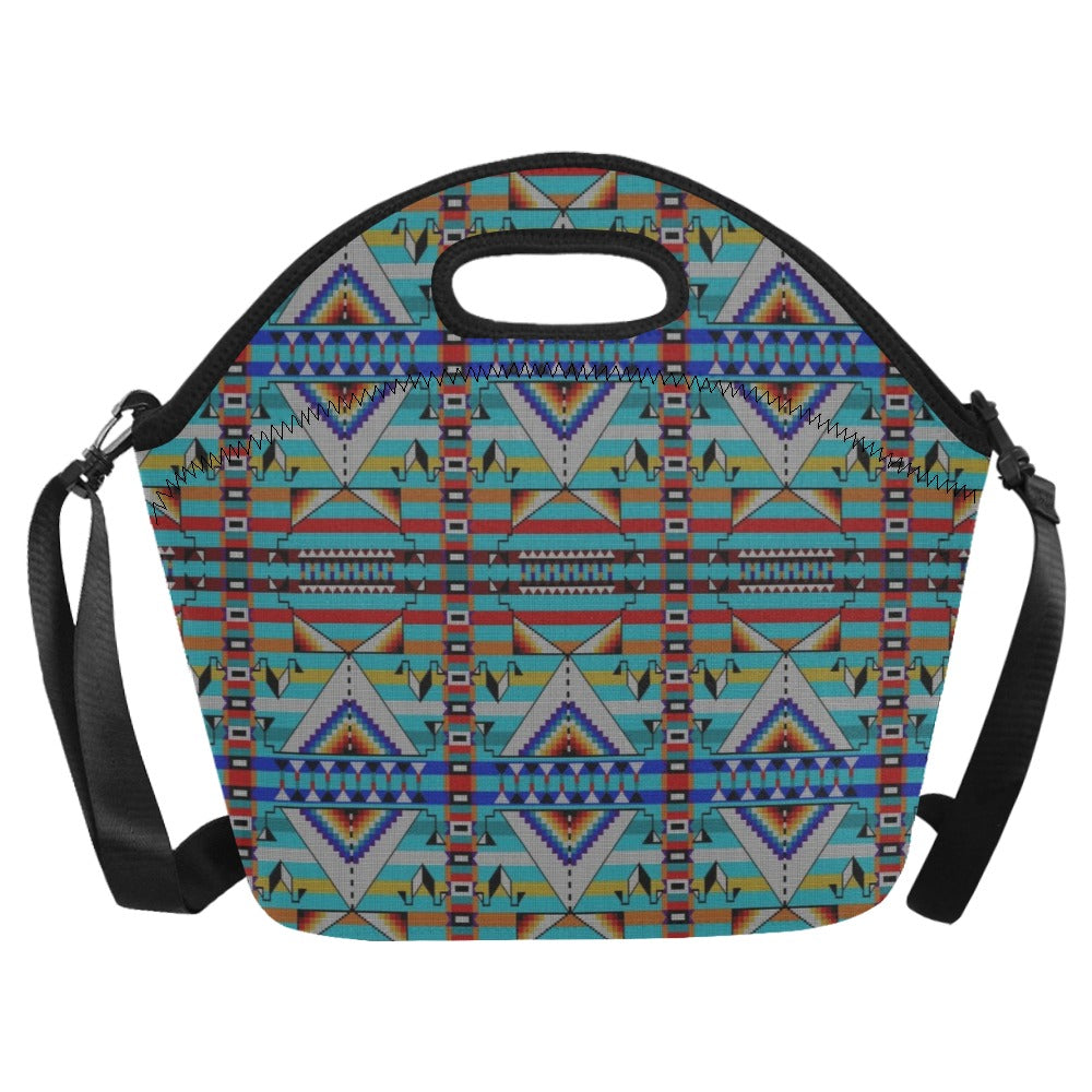 Medicine Blessing Turquoise Neoprene Lunch Bag/Large