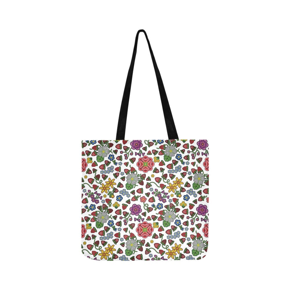 Berry Pop White Reusable Shopping Bag