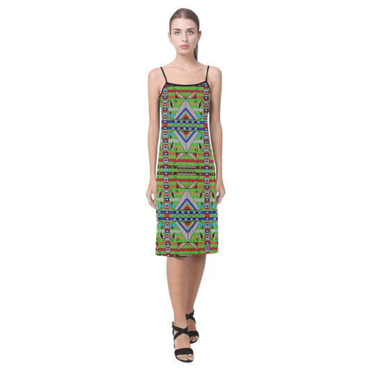 Medicine Blessing Lime Green Alcestis Slip Dress