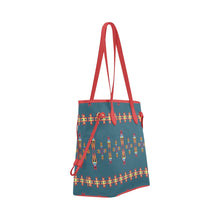 Load image into Gallery viewer, Four Directions Lodges Ocean Clover Canvas Tote Bag
