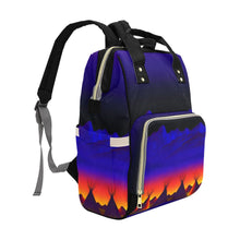 Load image into Gallery viewer, Teepees Northern Lights Multi-Function Diaper Backpack/Diaper Bag
