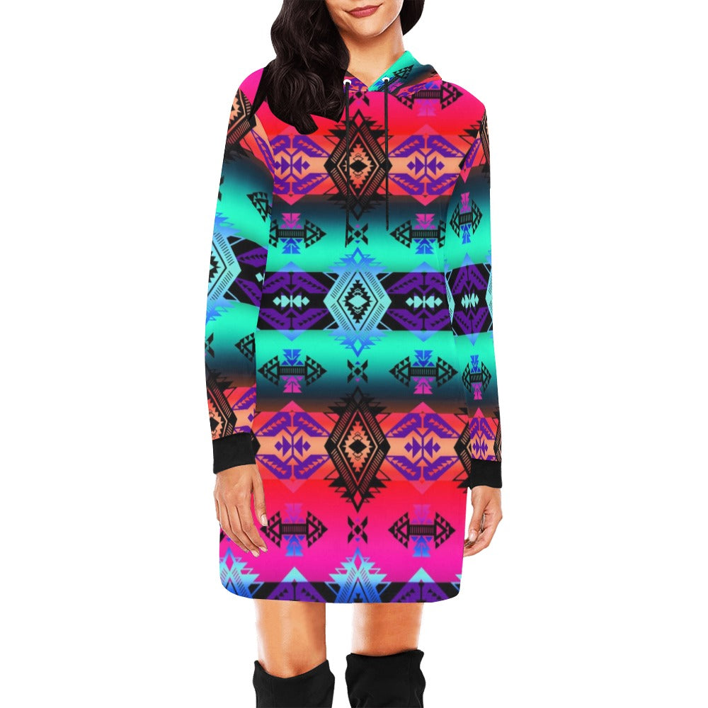 Sovereign Nation Sunrise Hoodie Dress