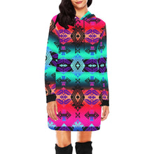 Load image into Gallery viewer, Sovereign Nation Sunrise Hoodie Dress
