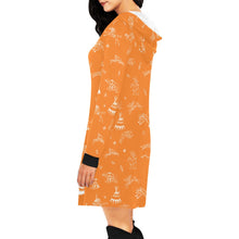 Load image into Gallery viewer, Ledger Dabbles Orange Hoodie Dress
