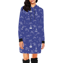 Load image into Gallery viewer, Ledger Dabbles Blue Hoodie Dress
