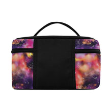 Load image into Gallery viewer, Animal Ancestors 9 Cosmic Swirl Purple and Red Cosmetic Bag
