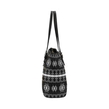 Load image into Gallery viewer, Sacred Trust Black Leather Tote Bag
