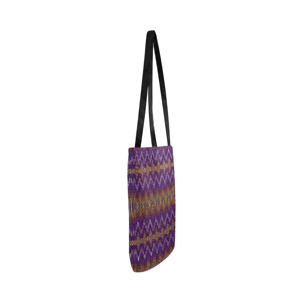 Fire Feather Purple Reusable Shopping Bag