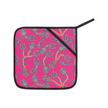 Load image into Gallery viewer, Beaded Lemonade Oven Mitt &amp; Pot Holder
