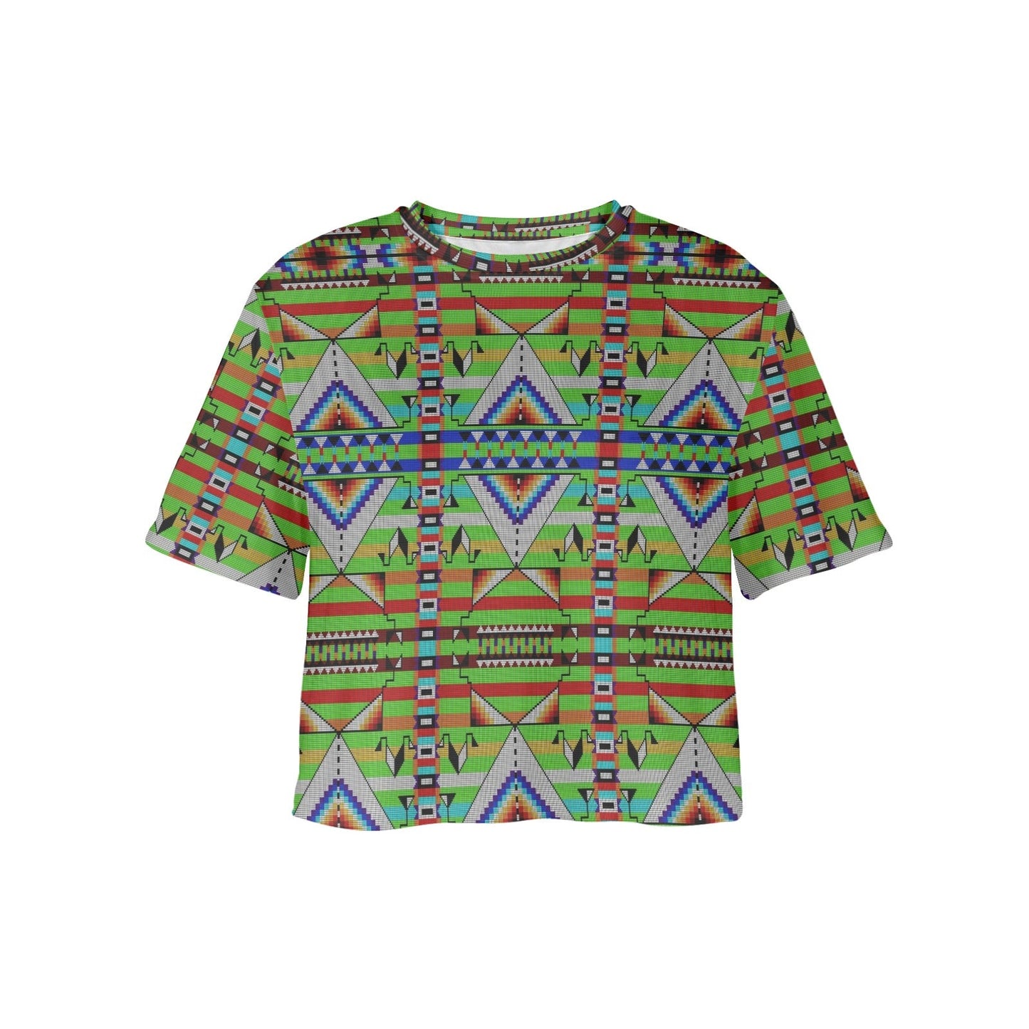 Medicine Blessing Lime Green Crop Top