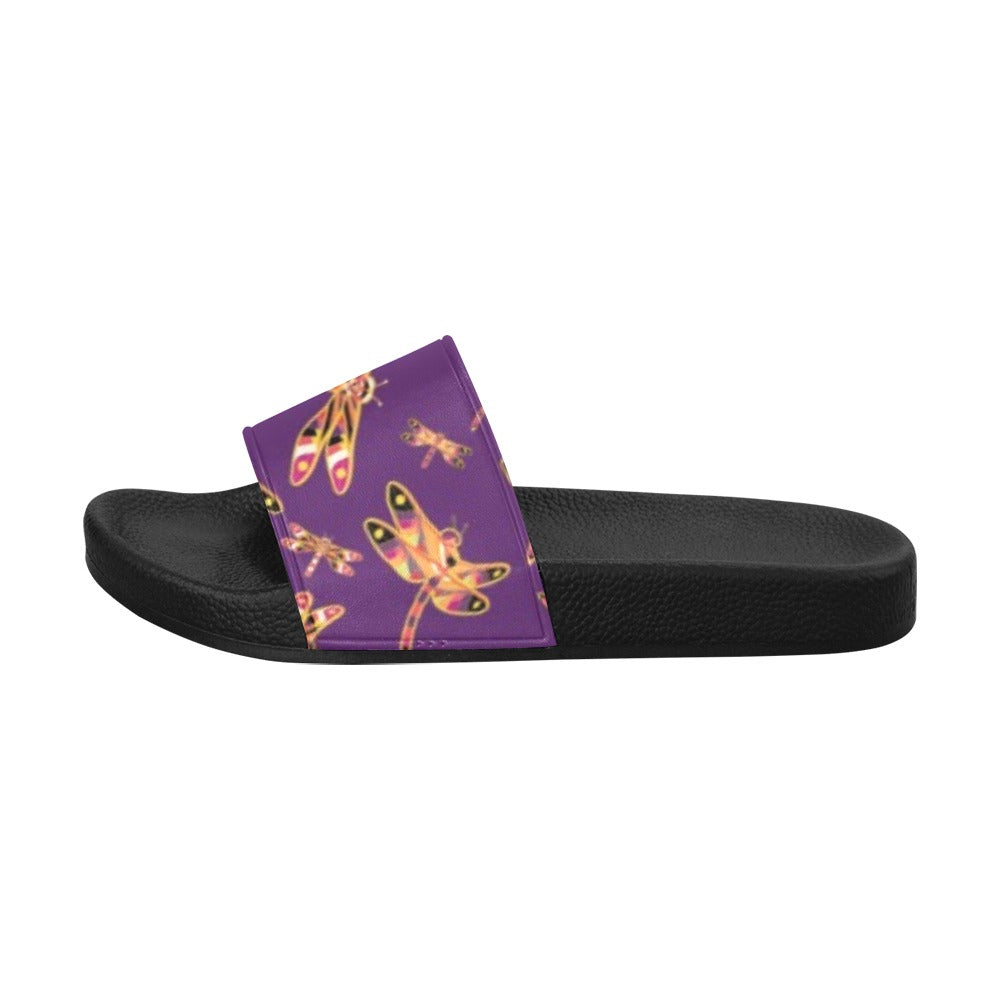 Gathering Yellow Purple Men's Slide Sandals