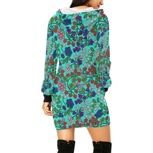 Load image into Gallery viewer, Takwakin Harvest Turquoise Hoodie Dress
