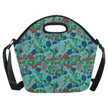 Load image into Gallery viewer, Takwakin Harvest Turquoise Neoprene Lunch Bag/Large
