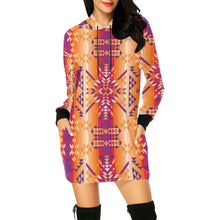 Load image into Gallery viewer, Desert Geo Hoodie Dress
