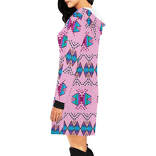 Load image into Gallery viewer, Sacred Trust Carnation Hoodie Dress
