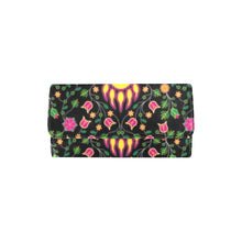 Load image into Gallery viewer, Floral Bearpaw Pink and Yellow Women&#39;s Trifold Wallet
