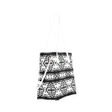 Load image into Gallery viewer, Black Rose Blizzard Clover Canvas Tote Bag
