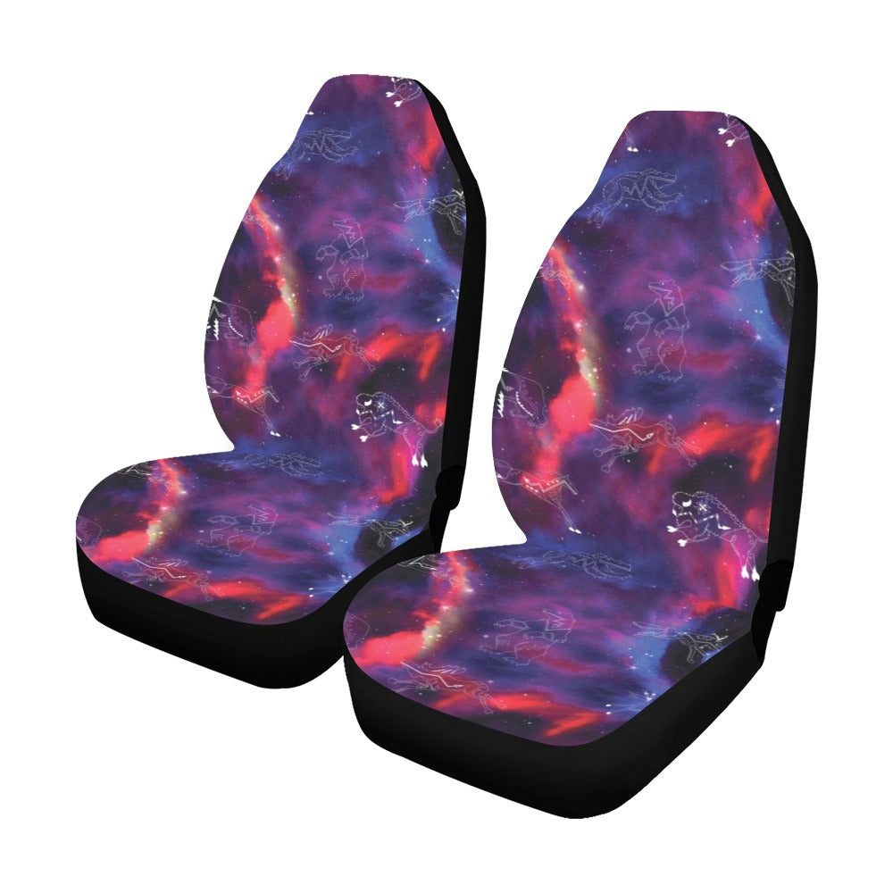 Animal Ancestors 3 Blue Pink Swirl Car Seat Covers (Set of 2)