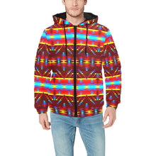 Load image into Gallery viewer, Visions of Lasting Peace Men&#39;s Padded Hooded Jacket
