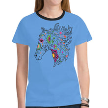 Load image into Gallery viewer, Horse Spirit Guide (Blue) New T-shirt for Women
