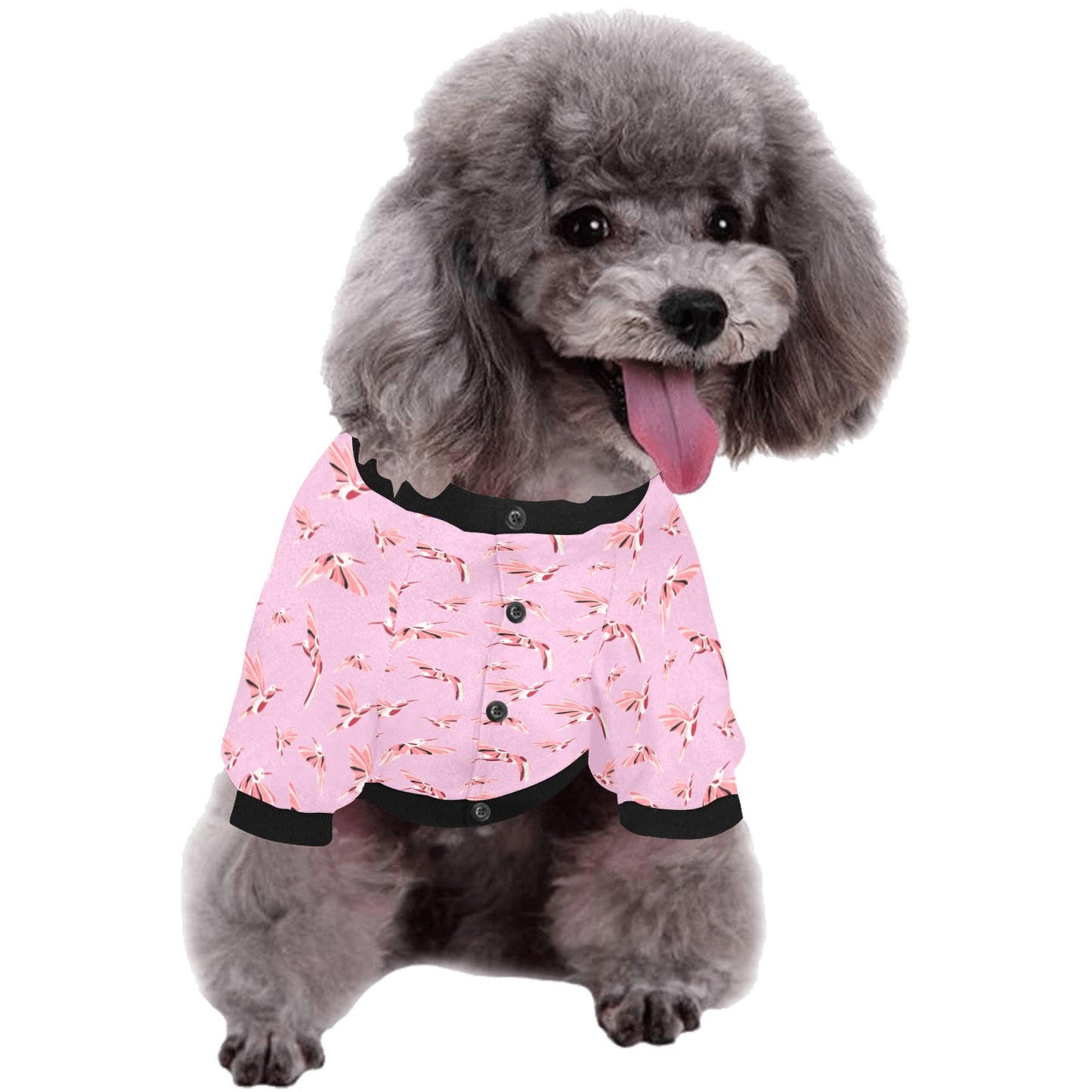 Strawberry Pink Pet Dog Round Neck Shirt