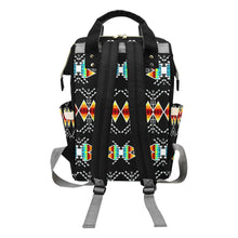 Load image into Gallery viewer, Sacred Trust Black Colour Multi-Function Diaper Backpack/Diaper Bag
