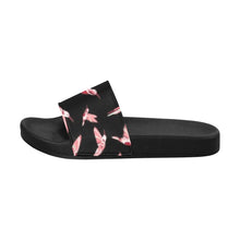 Load image into Gallery viewer, Strawberry Black Men&#39;s Slide Sandals
