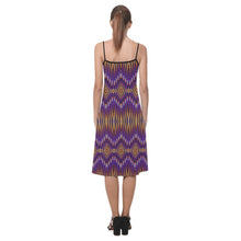 Load image into Gallery viewer, Fire Feather Purple Alcestis Slip Dress
