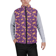 Load image into Gallery viewer, Gathering Yellow Purple Men&#39;s Padded Vest Jacket
