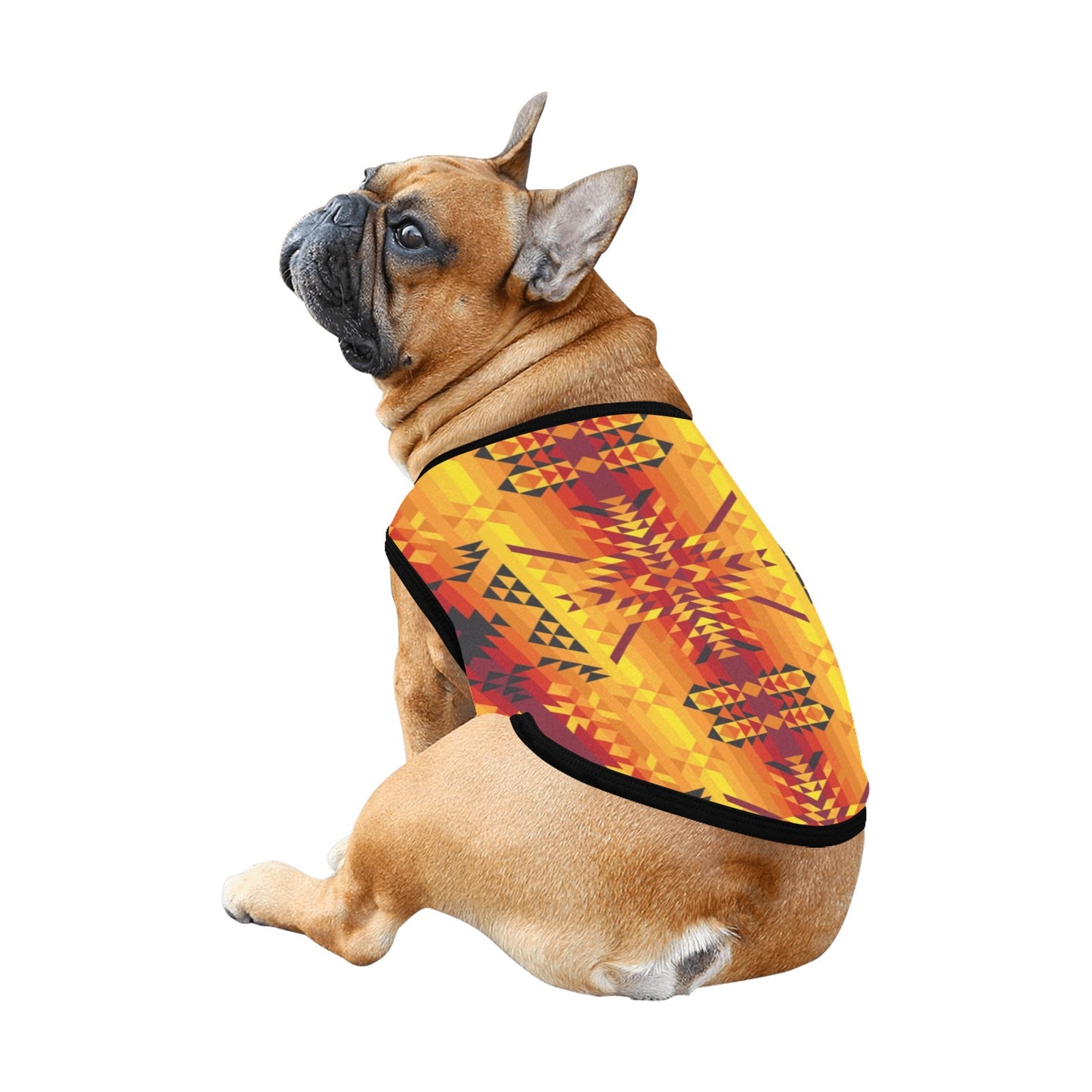 Desert Geo Yellow Red Pet Tank Top