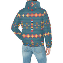 Load image into Gallery viewer, Four Directions Lodges Ocean Men&#39;s Padded Hooded Jacket
