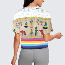 Load image into Gallery viewer, Bear Ledger White Clay Crop Top
