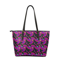 Load image into Gallery viewer, Eagle Feather Remix Leather Tote Bag
