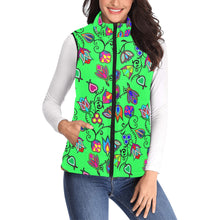 Load image into Gallery viewer, Indigenous Paisley Green Women&#39;s Padded Vest Jacket
