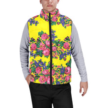 Load image into Gallery viewer, Kokum&#39;s Revenge Yellow Men&#39;s Padded Vest Jacket
