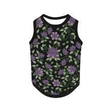 Load image into Gallery viewer, Purple Beaded Rose Pet Tank Top
