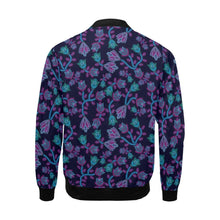 Load image into Gallery viewer, Beaded Blue Nouveau All Over Print Bomber Jacket for Men (Model H19) Jacket e-joyer 
