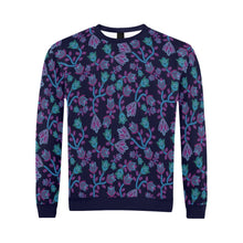 Load image into Gallery viewer, Beaded Blue Nouveau All Over Print Crewneck Sweatshirt for Men (Model H18) shirt e-joyer 
