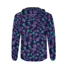 Load image into Gallery viewer, Beaded Blue Nouveau All Over Print Full Zip Hoodie for Men (Model H14) All Over Print Full Zip Hoodie for Men (H14) e-joyer 
