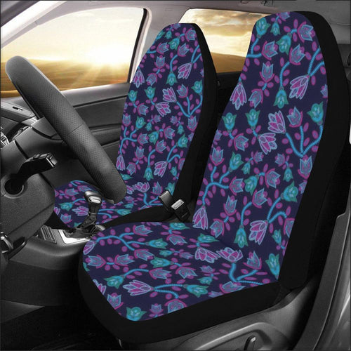 Beaded Blue Nouveau Car Seat Covers (Set of 2) Car Seat Covers e-joyer 